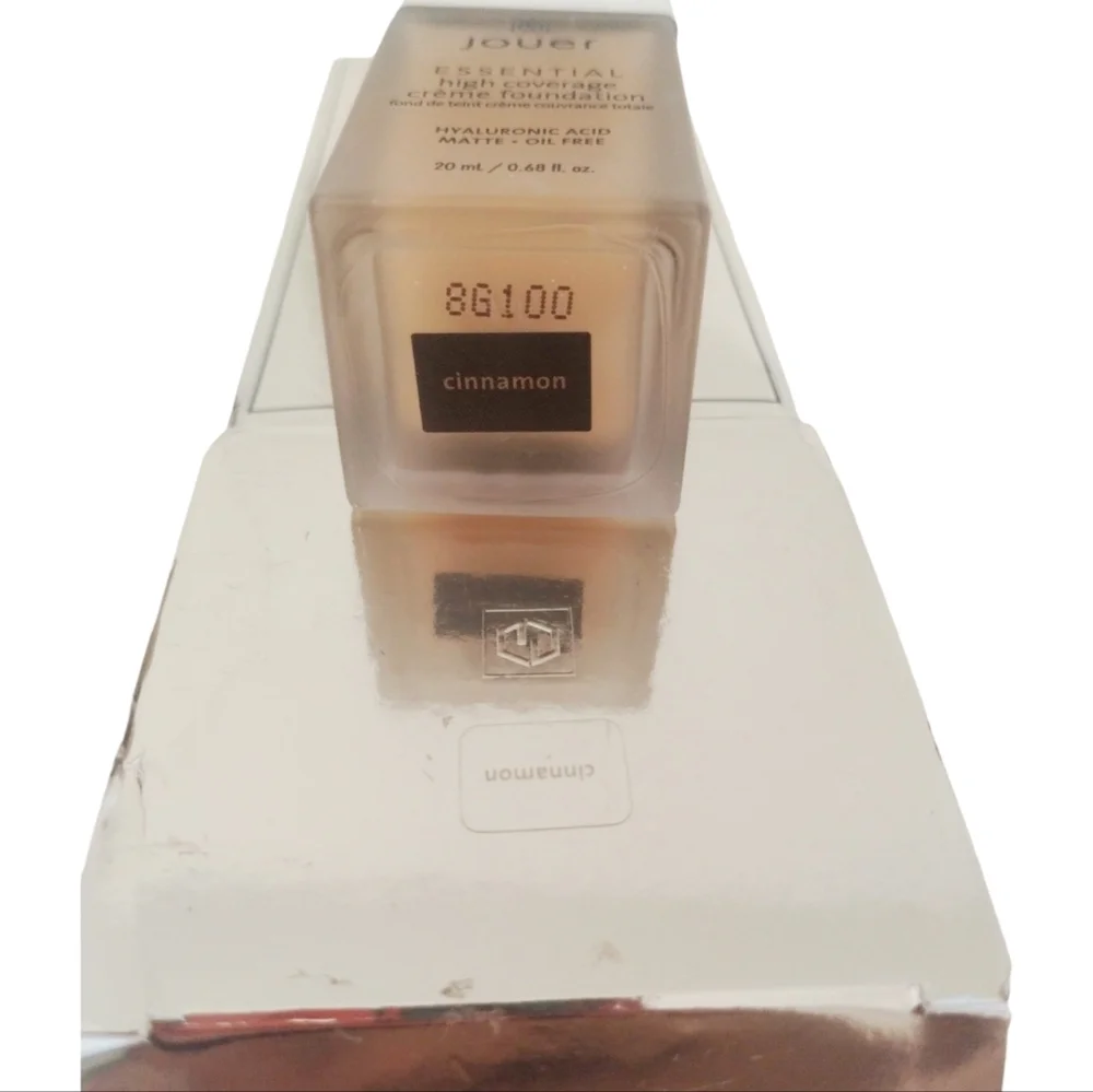 JOUER Essential High Coverage Creme Foundation Matte Oil-Free CINNAMON Longwear‎